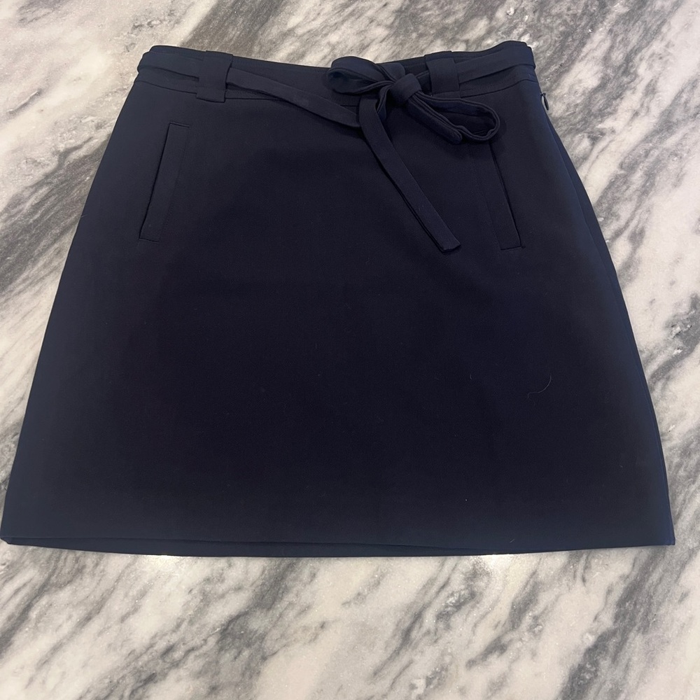 LOFT Navy Mini Skirt with Belt